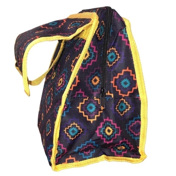SIETE Lunch Bag O/S Yellow Red Blue Multicolor Unisex Insulated - Picture 9 of 10